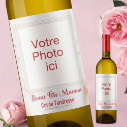 FETE DES MERES - Cadeau Maman - Mon Vin personnalisé - Simple