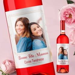 FETE DES MERES - Cadeau Maman - Mon Vin personnalisé - Simple