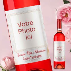 FETE DES MERES - Cadeau Maman - Mon Vin personnalisé - Simple