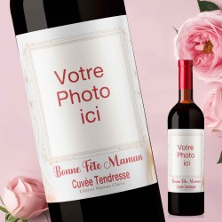 FETE DES MERES - Cadeau Maman - Mon Vin personnalisé - Simple