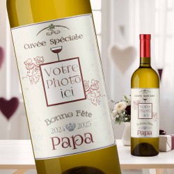 FETE DES PERES - Cadeau Papa - Mon Vin personnalisé - Modèle 1