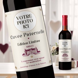 FETE DES PERES - Cadeau Papa - Mon Vin personnalisé - Modèle 4