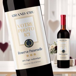 FETE DES PERES - Cadeau Papa - Mon Vin personnalisé - Modèle 5