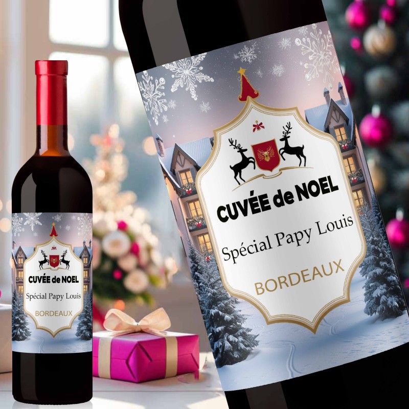 Cadeau de Noël - Mon BORDEAUX personnalisé NOEL