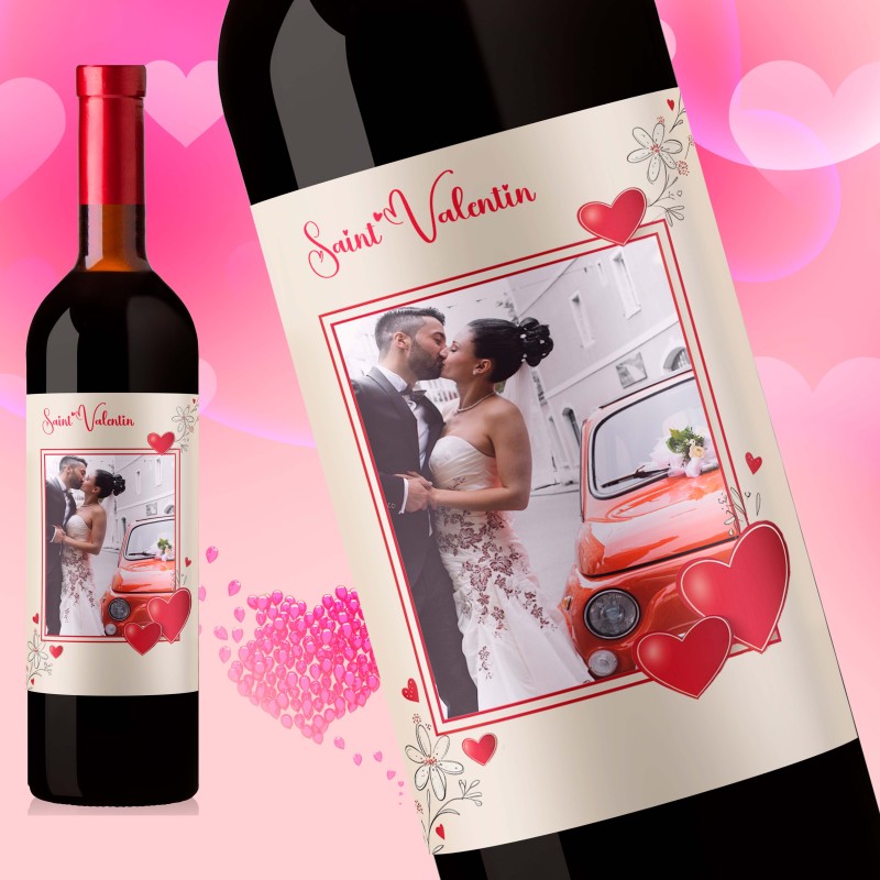 Mon vin personnalisé - saint valentin