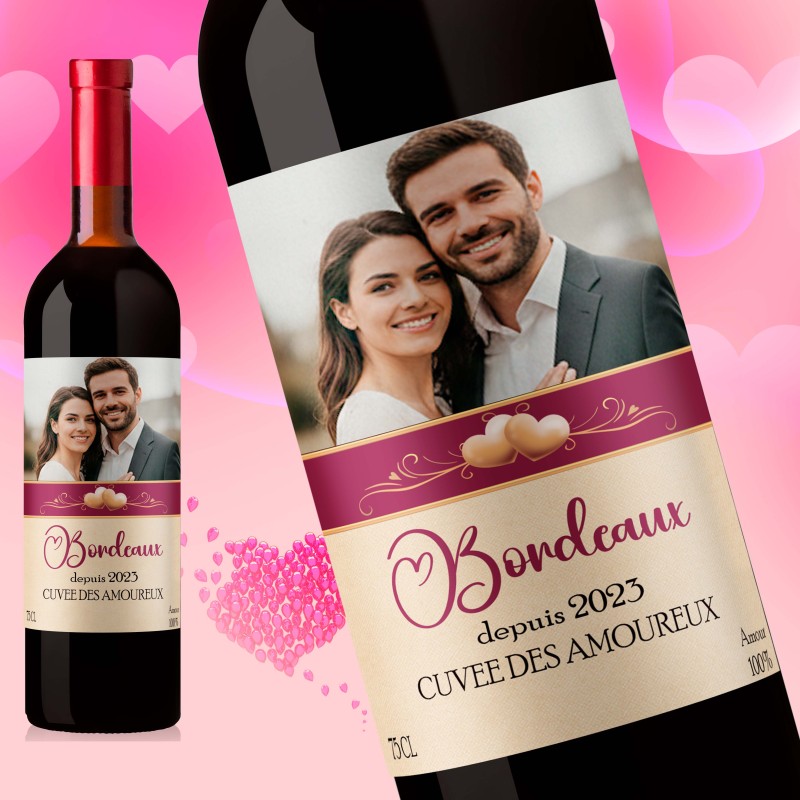 ST VALENTIN - bordeaux - Mon Vin personnalisé