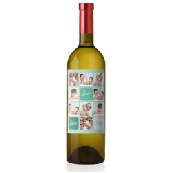 vin blanc GRAVES personnalisé, étiquette vin personnalisée, vin convivial