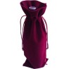 Sac Velours 1 Bouteille Lie de vin