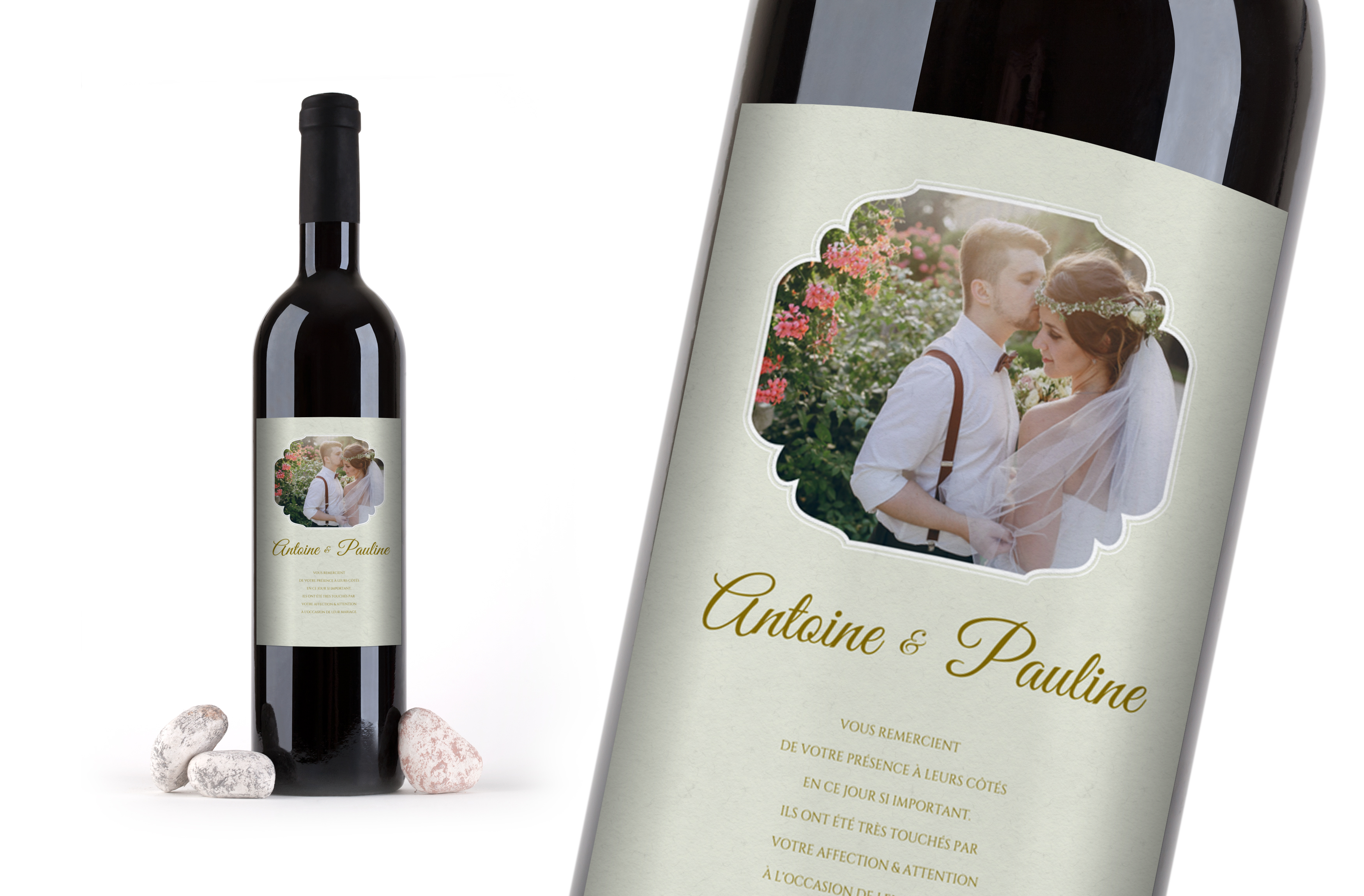 Bouteille De Vin Personnalisee Mariage